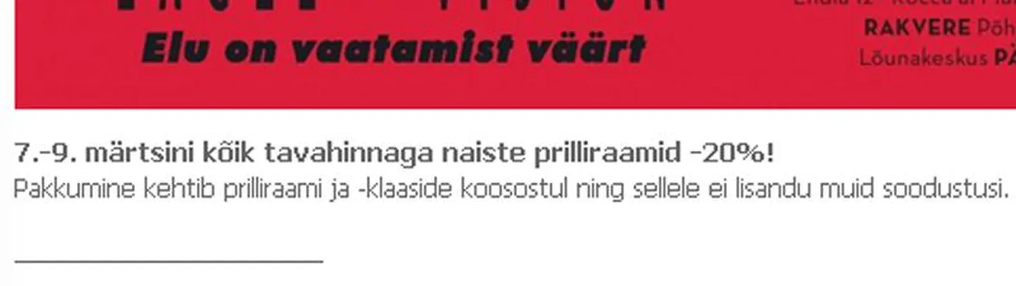 Prillipood pakub tavahinnaga naisi
