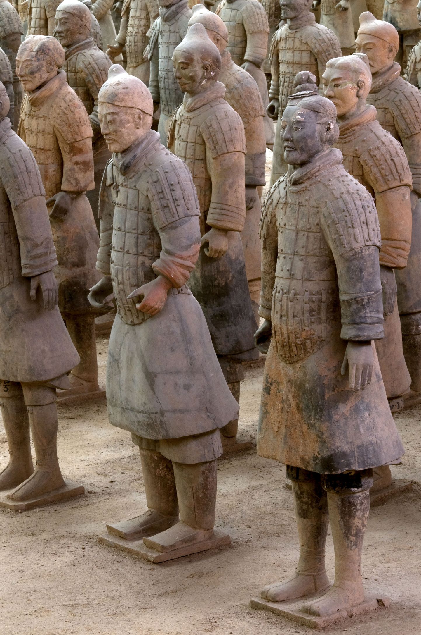 Osa Hiina esimese keisri Qin Shi Huangdi terrakotaarmeest.