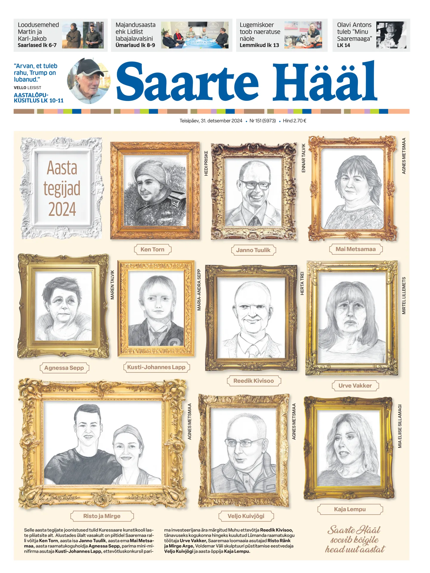 Saarte Hääl 31. detsembril 2024