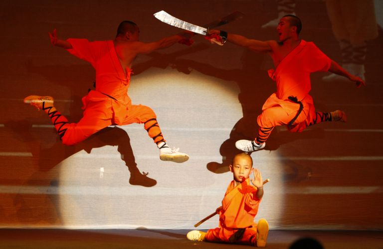 Shaolini mungad näitamas oma oskusi