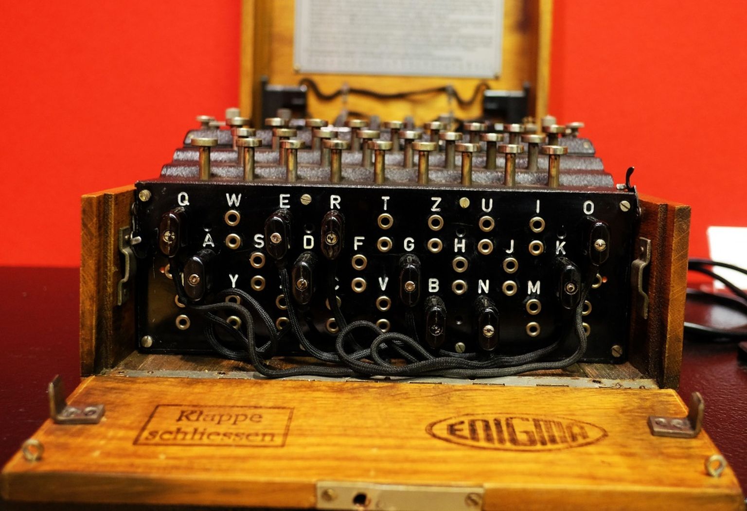 Vācu kodēšanas ierīce “Enigma”.