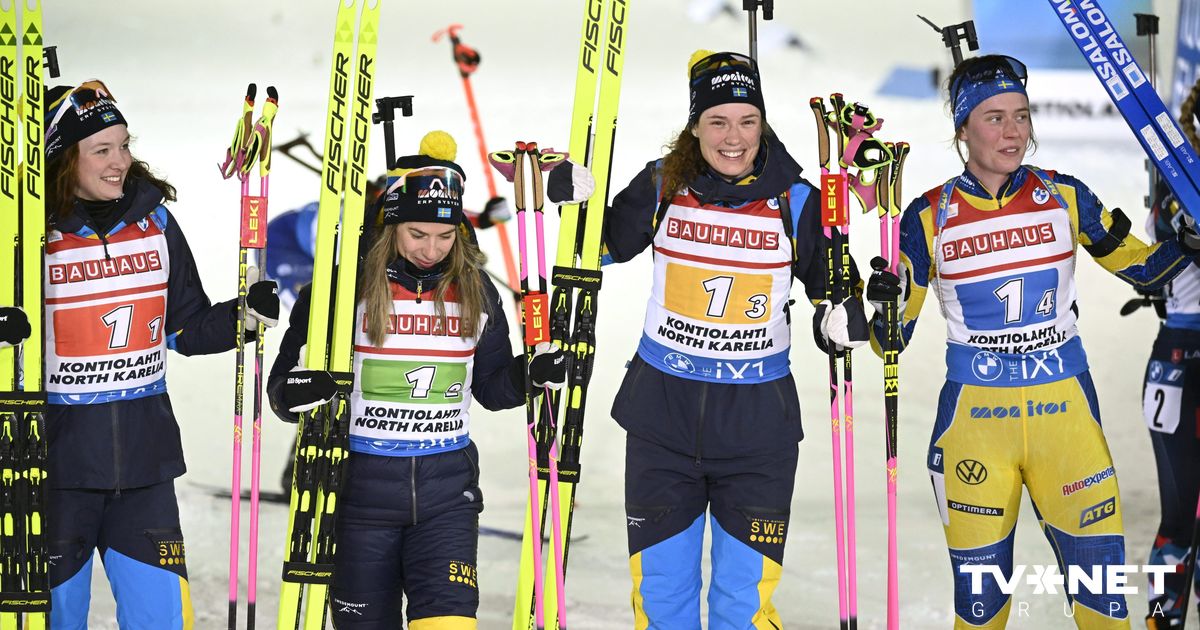 Svenske skiskyttere vinner PK-etappestafetten