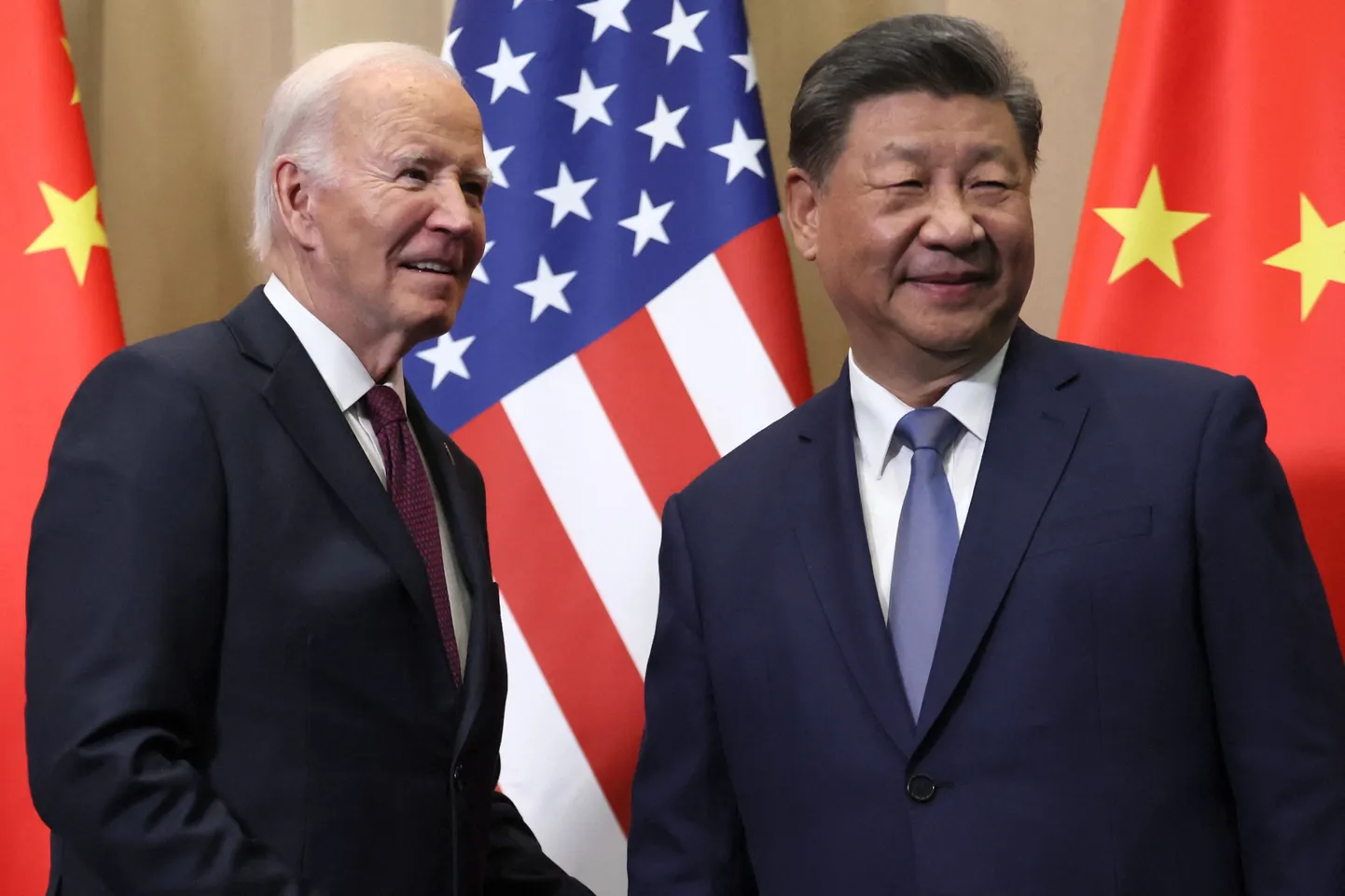 Joe Biden ja Xi Jinping.