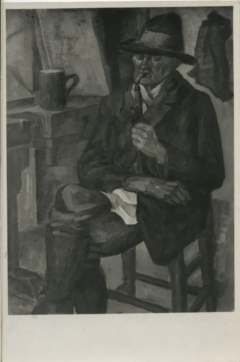 Jaan Vahtra. Vana talumees. 1930. Õli