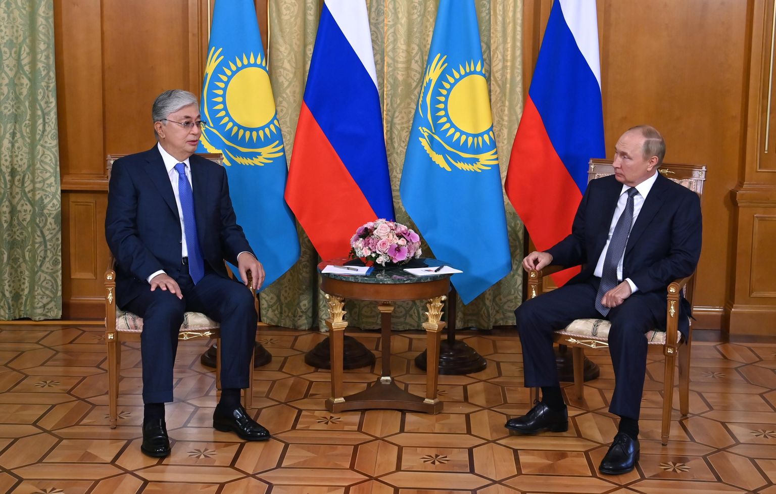 Владимир Путин и Касым-Жомарт Кемелевич Токаев