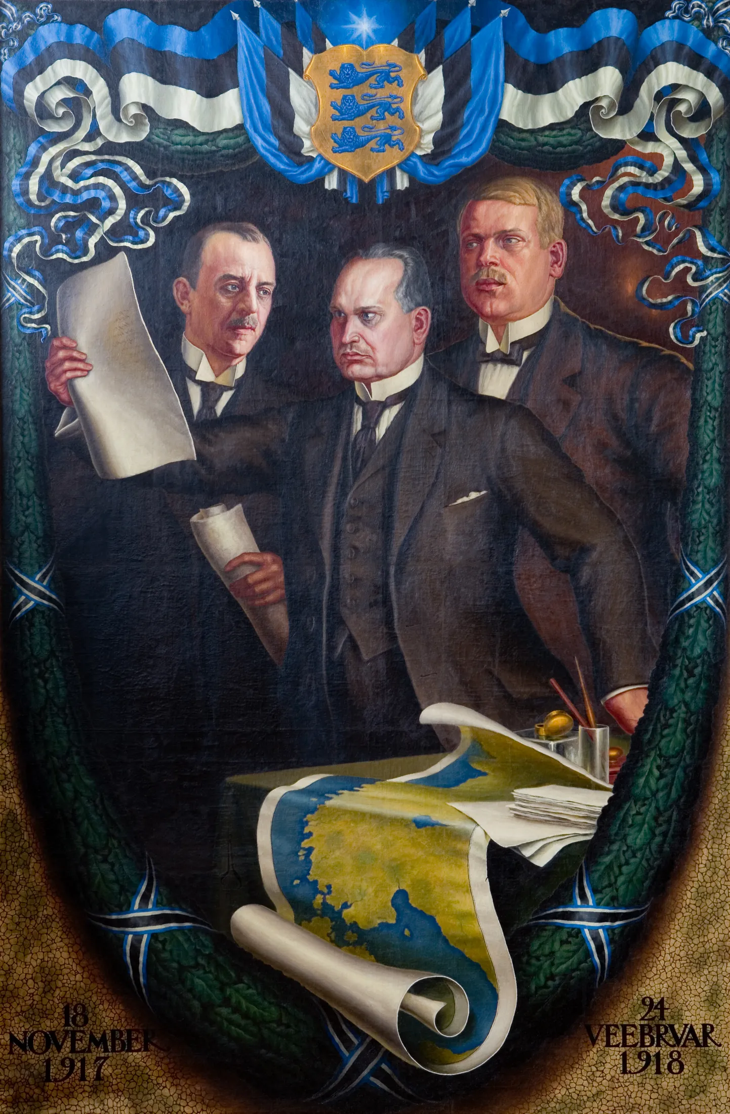 Kunstnik Nikolai Kalmakovi maal «24. veebruar 1918»