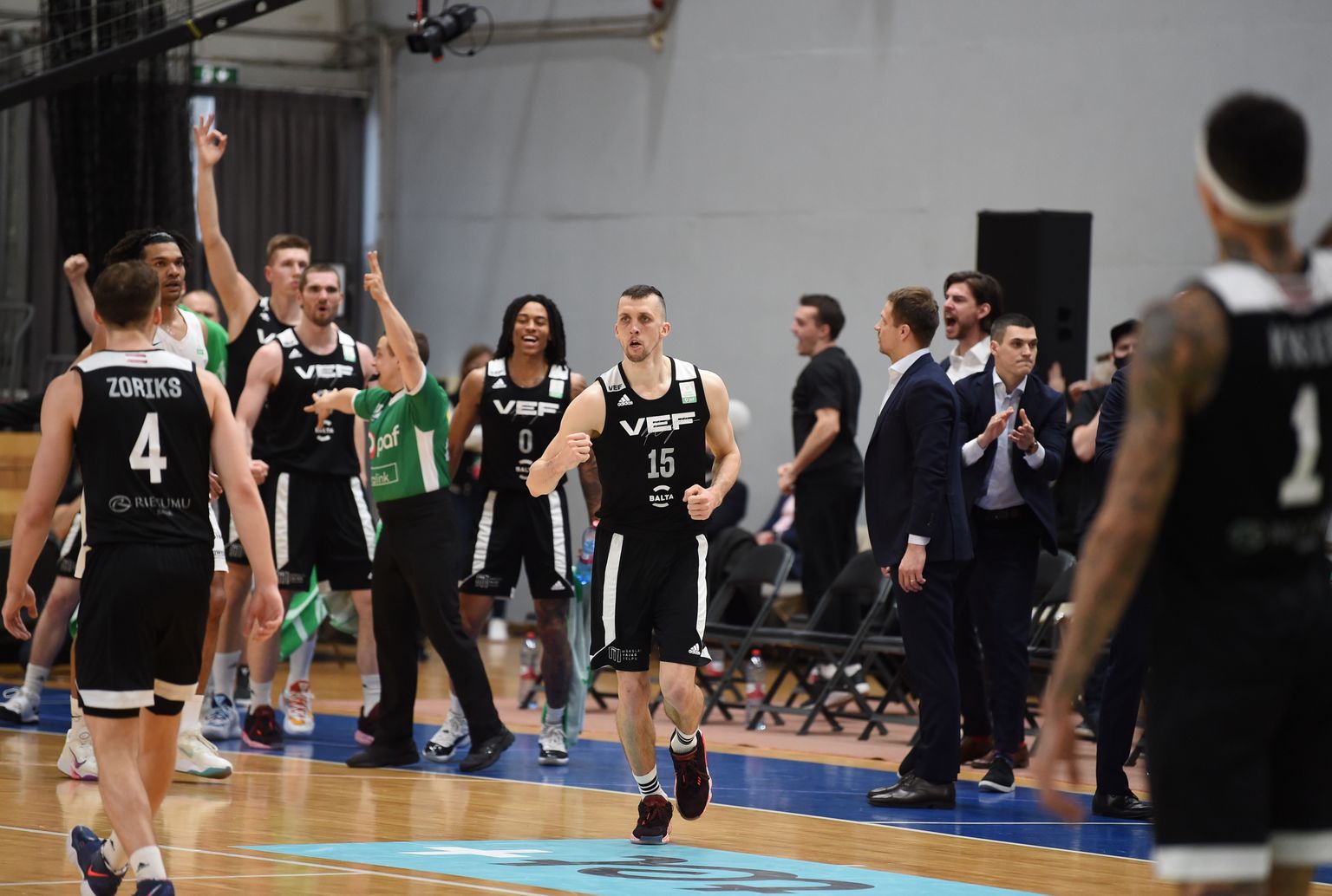 "Pafbet" Latvijas - Igaunijas Basketbola līgas fināla spēle vīriešiem, kurā tiekas "VEF Rīga" un BC Kalev/Cramo komandas  Olimpiskajā sporta centrā.