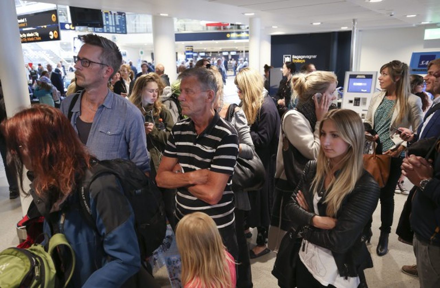 Stokholmas lidosta SAS pilotu streika laikā