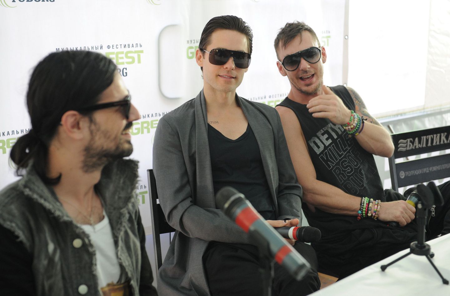 Thirty Seconds To Mars: Tomo Milicevic, Jared Leto ja Shannon Leto