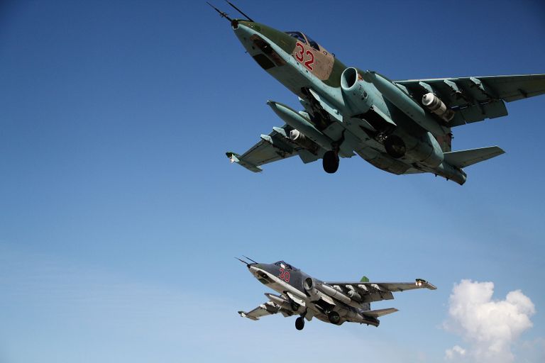 Venemaa sõjalennukid Süürias. Foto: Scanpix
