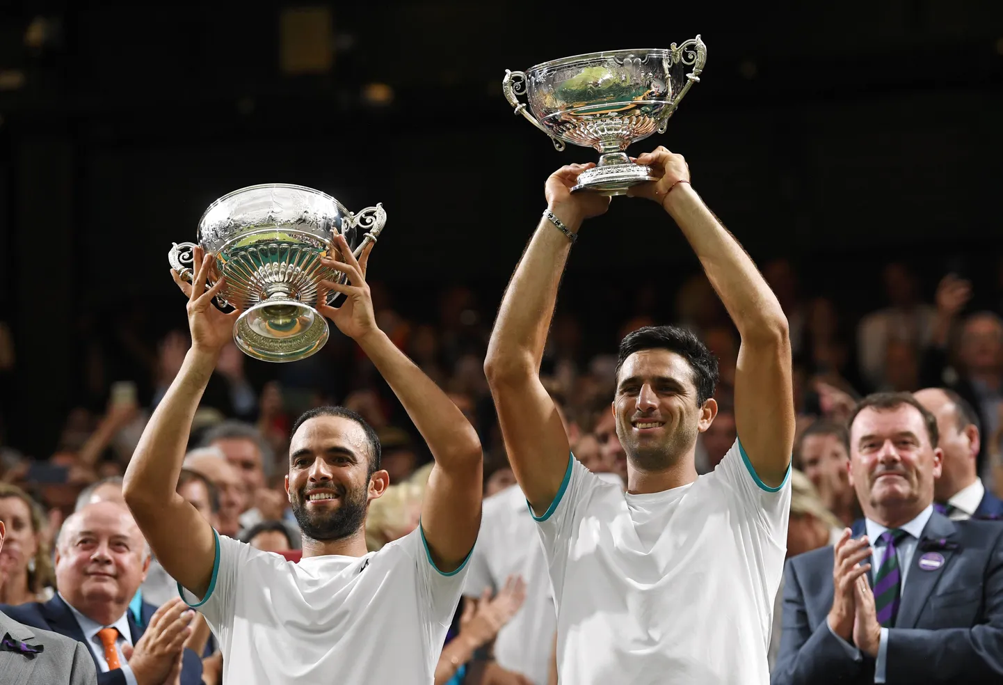 Wimbledoni meeste paarismängu võitjad.