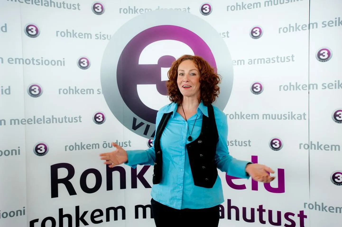 TV3 kevadhommik Tallinna teletornis.
Krista Lensin - "Sind otsides" saatejuht