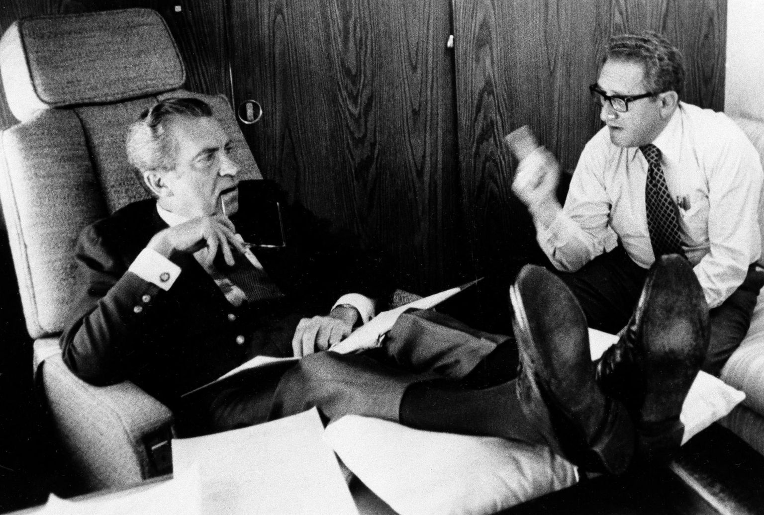 USA 37. president Richard Nixon ja välisminister Henry Kissinger 1974. aasta juunis, napilt kaks kuud enne Nixoni ametist tagasiastumist 9. augustil Watergate’i skandaali järel.