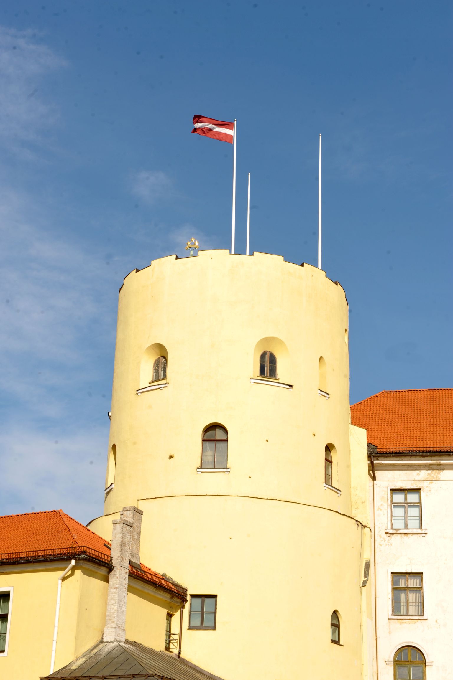 Latvijas Republikas prezidenta pils Svētā Gara tornis. Ilustratīvs attēls.