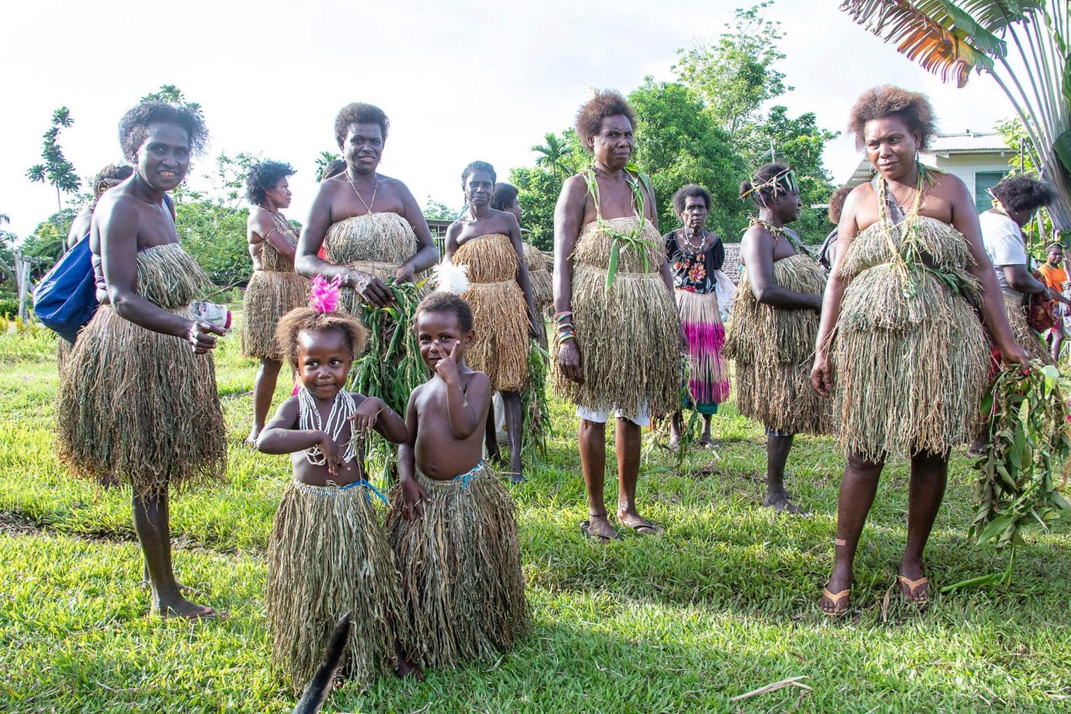Uus-Guinea koosseisu kuuluva Buka saare põliselanikud 2019. aastal.