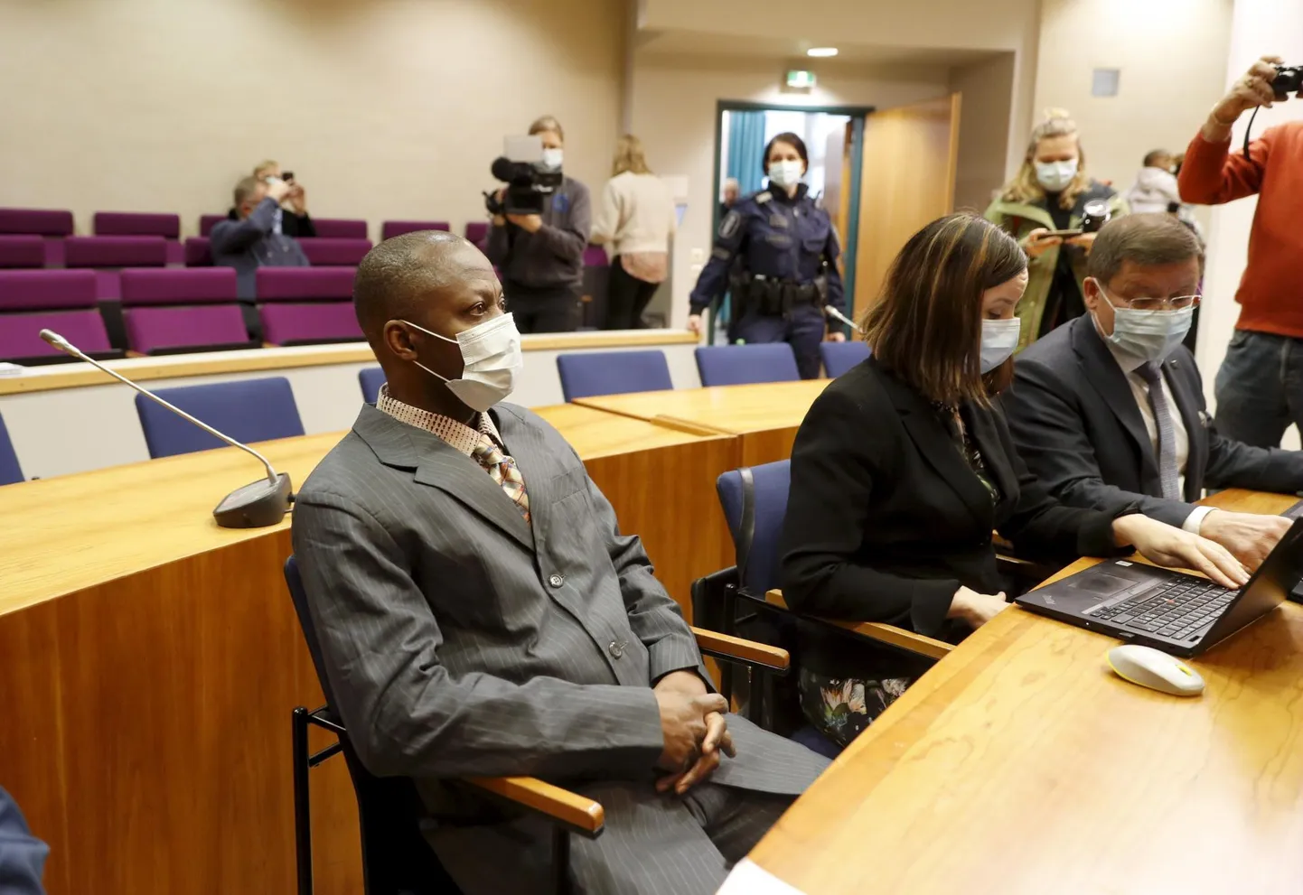 Gibril Massaquoi eile Tampere kohtus.