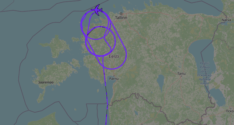 Lennukid tegid Eesti kohal ringe.