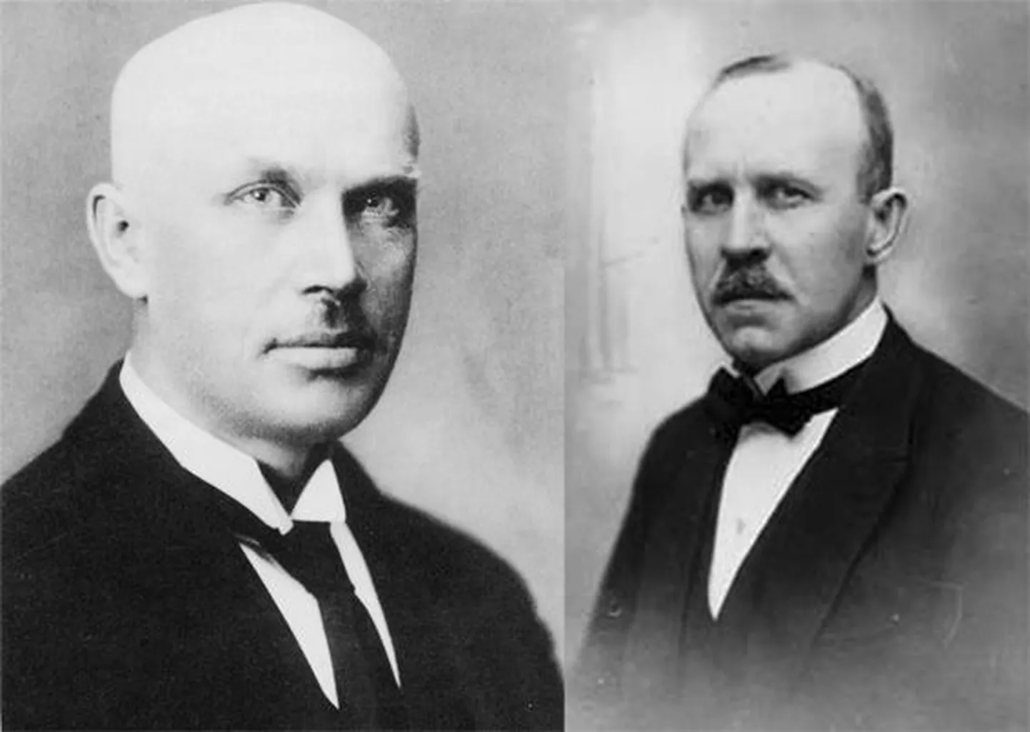 Kaks meest, kelle tähtsust Eesti vabariigi sünniloos Virumaal on raske üle hinnata - Mihkel Juhkam (vasakul) ja Tõnis Kalbus.