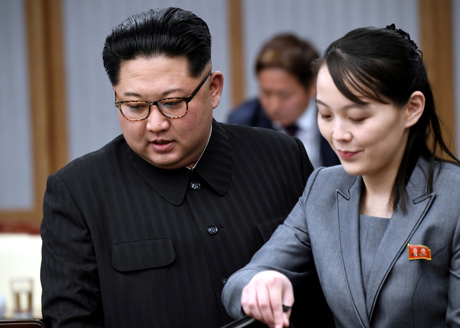 Kim Jong-un ja tema õde Kim Jo-Jong.