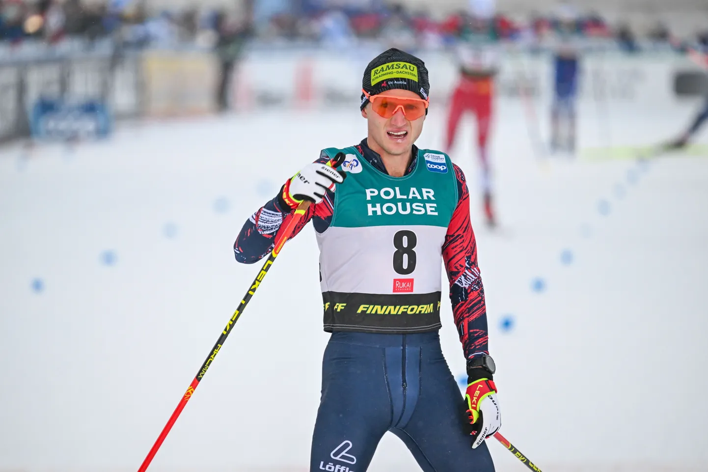 Austria suusataja Mika Vermeulen palus Rootsi konkurendil suu sulgeda. Vähemalt seni, kuni too hakkab kiiremini sõitma.