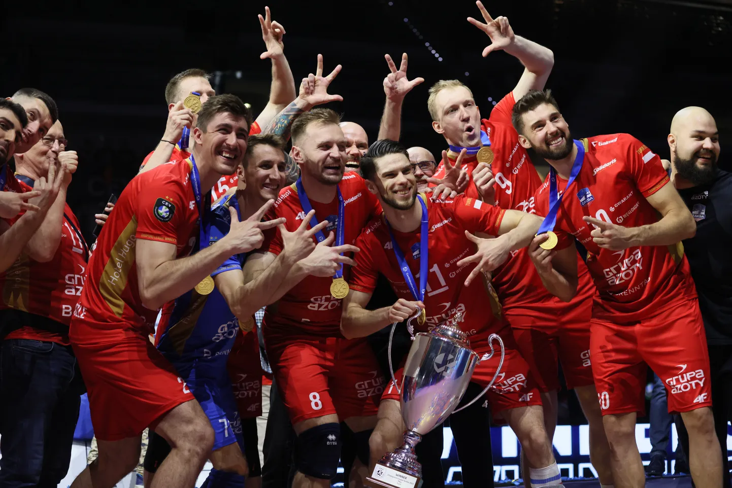 Kędzierzyn-Koźle Zaksa mängijad.