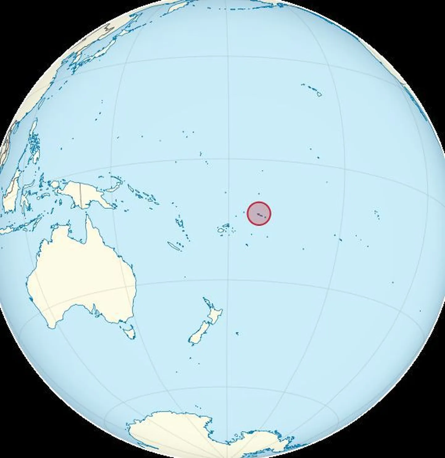 Samoa asukoht Vaikses ookeanis