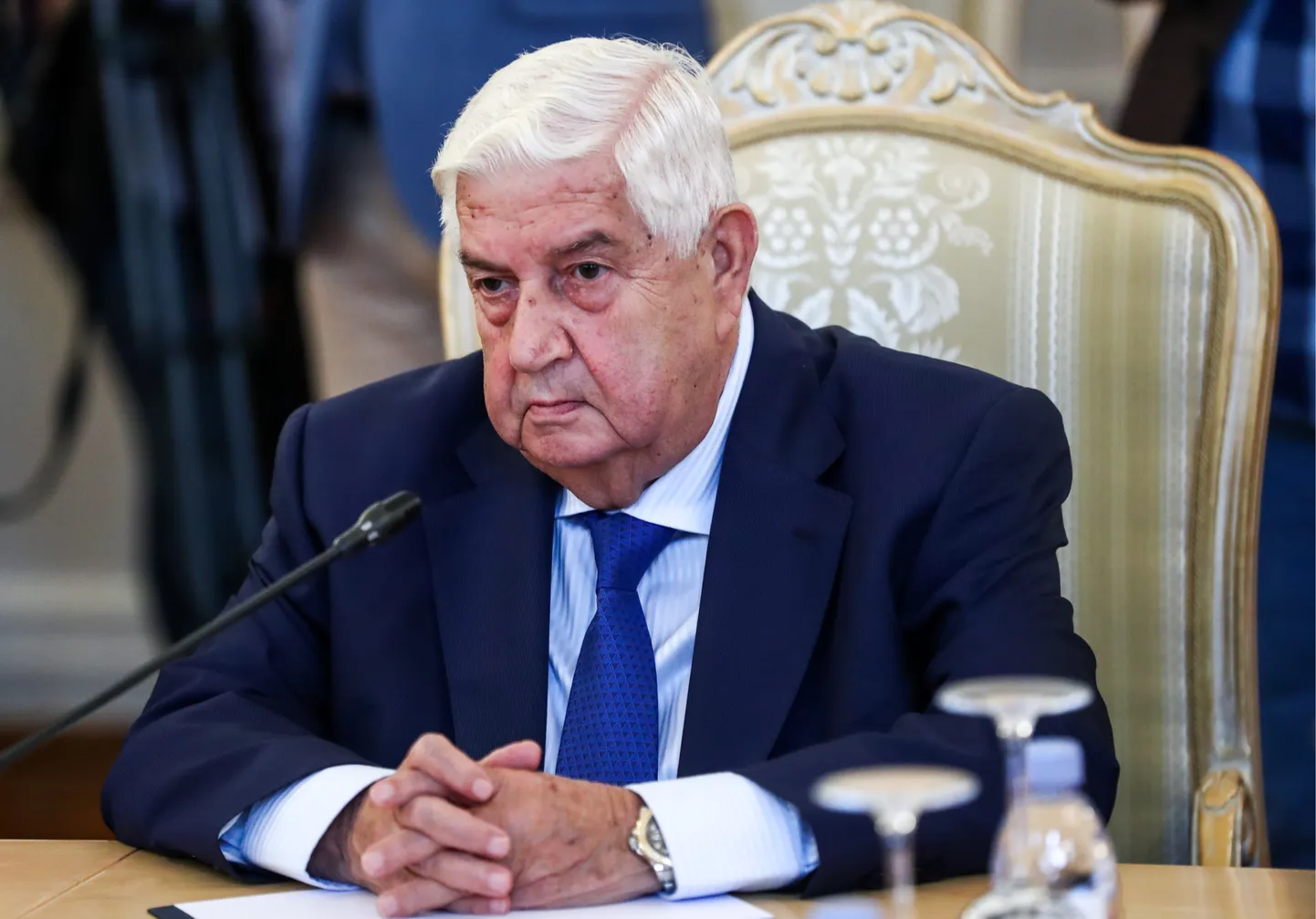 Süüria välisminister Walid Muallem sellel 2018. aasta 30. augustist pärineval fotol.