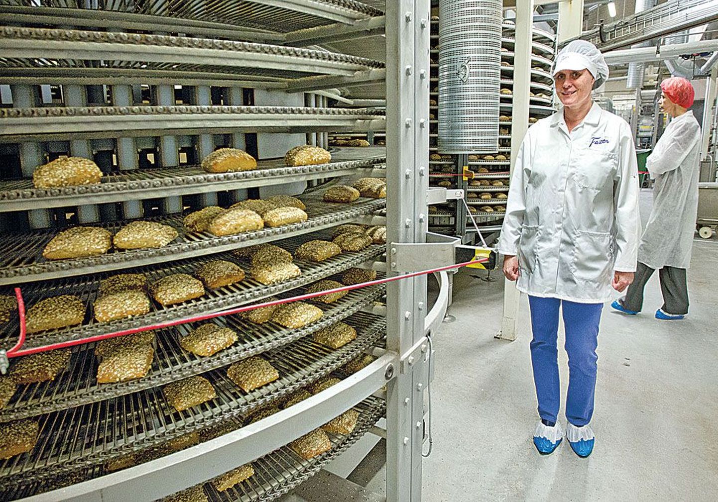 Майлен Фацер, входящая в число наследников концерна Fazer, недавно посетила пекарню Fazer Eesti.