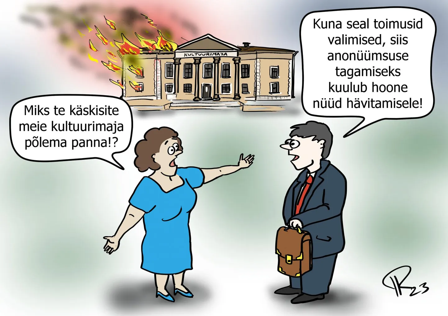 Nädala karikatuur "Valimised on lõppenud".