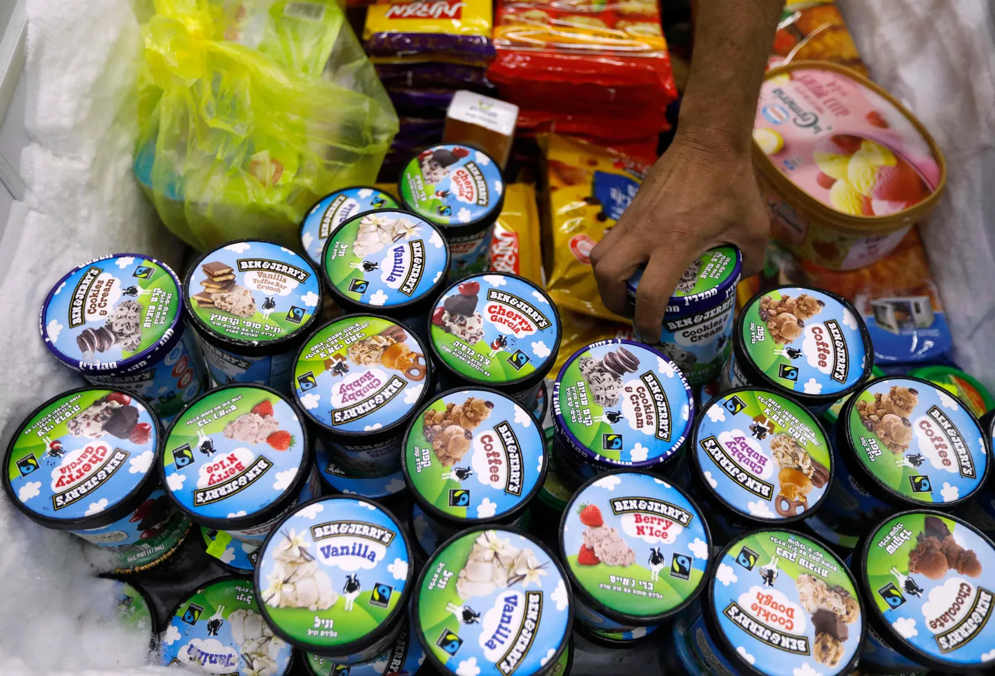 Ben & Jerry's jäätis Iisraeli Jeruusalemma poes 20. juulil 2021