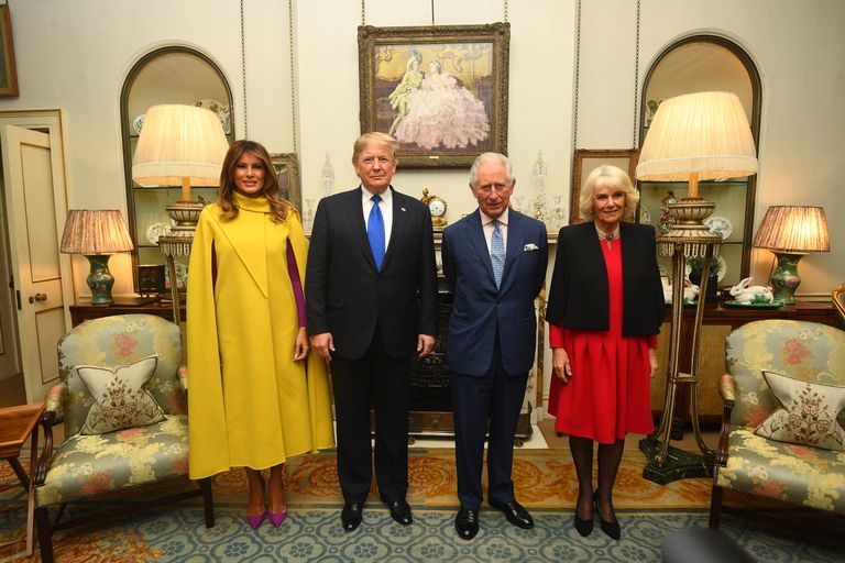 Donald ja Melania Trump koos prints Charlesi ja Camilla Parker-Bowlesiga.
