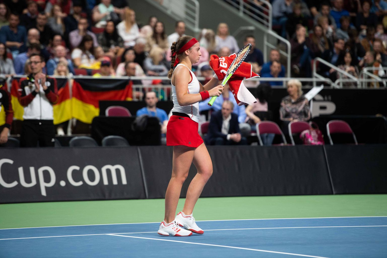 Federāciju kauss tenisā: Aļona Ostapenko - Andrea Petkoviča