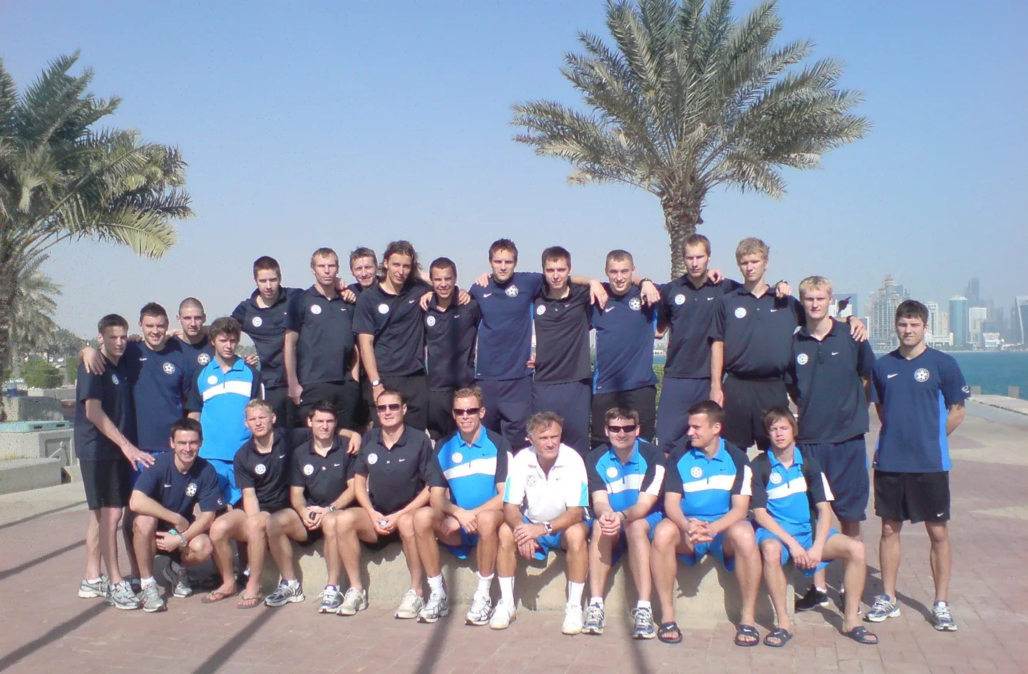 Eesti jalgpallikoondis Dohas.