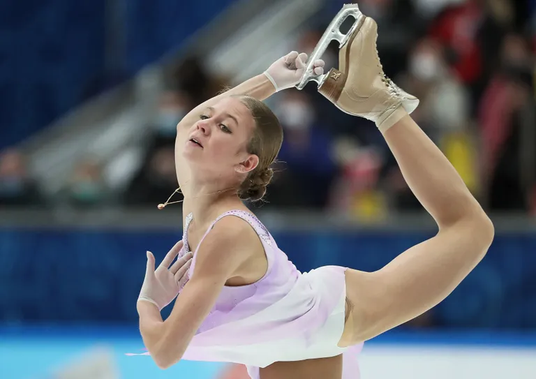 Endise Eteri Tutberidze õpilase Aleksandra Trusova sõnul ei tea ta hormoonravist midagi.