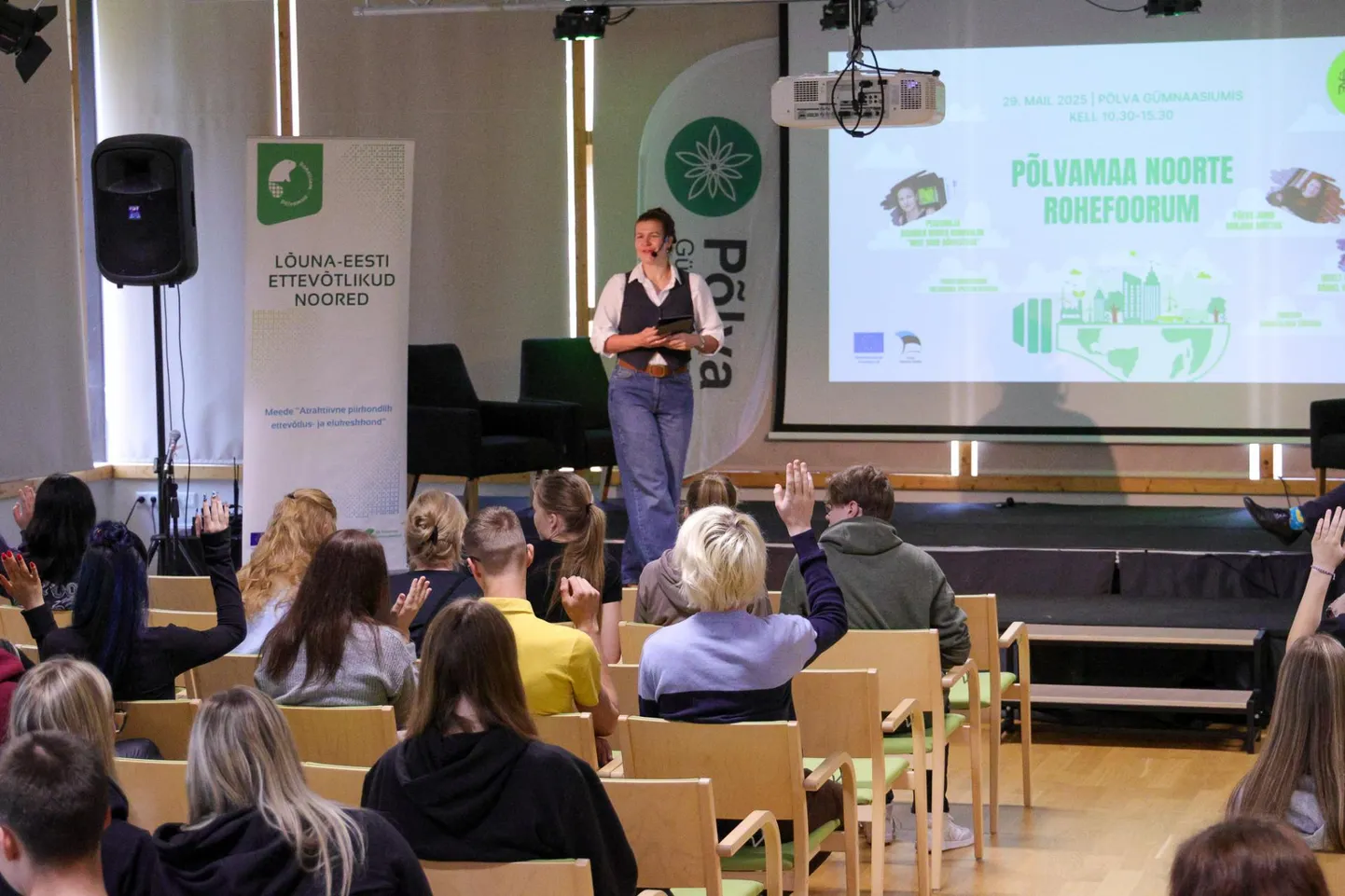 Põlvamaa noorte Rohefoorumil astus teiste seas üles ka ajakirjanik Mirjam Mõttus.