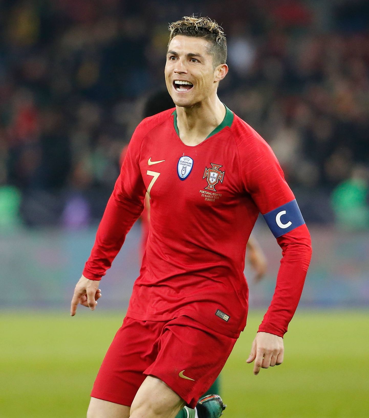 Portugali jalgpallikoondise kapten Cristiano Ronaldo.