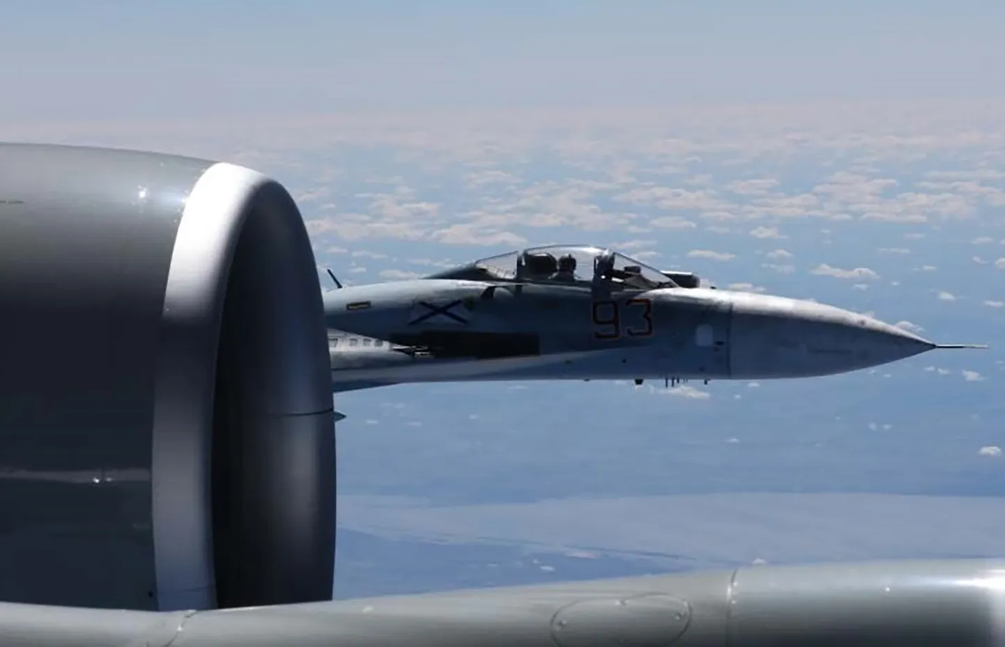 Vene Su-27 Läänemere kohal.