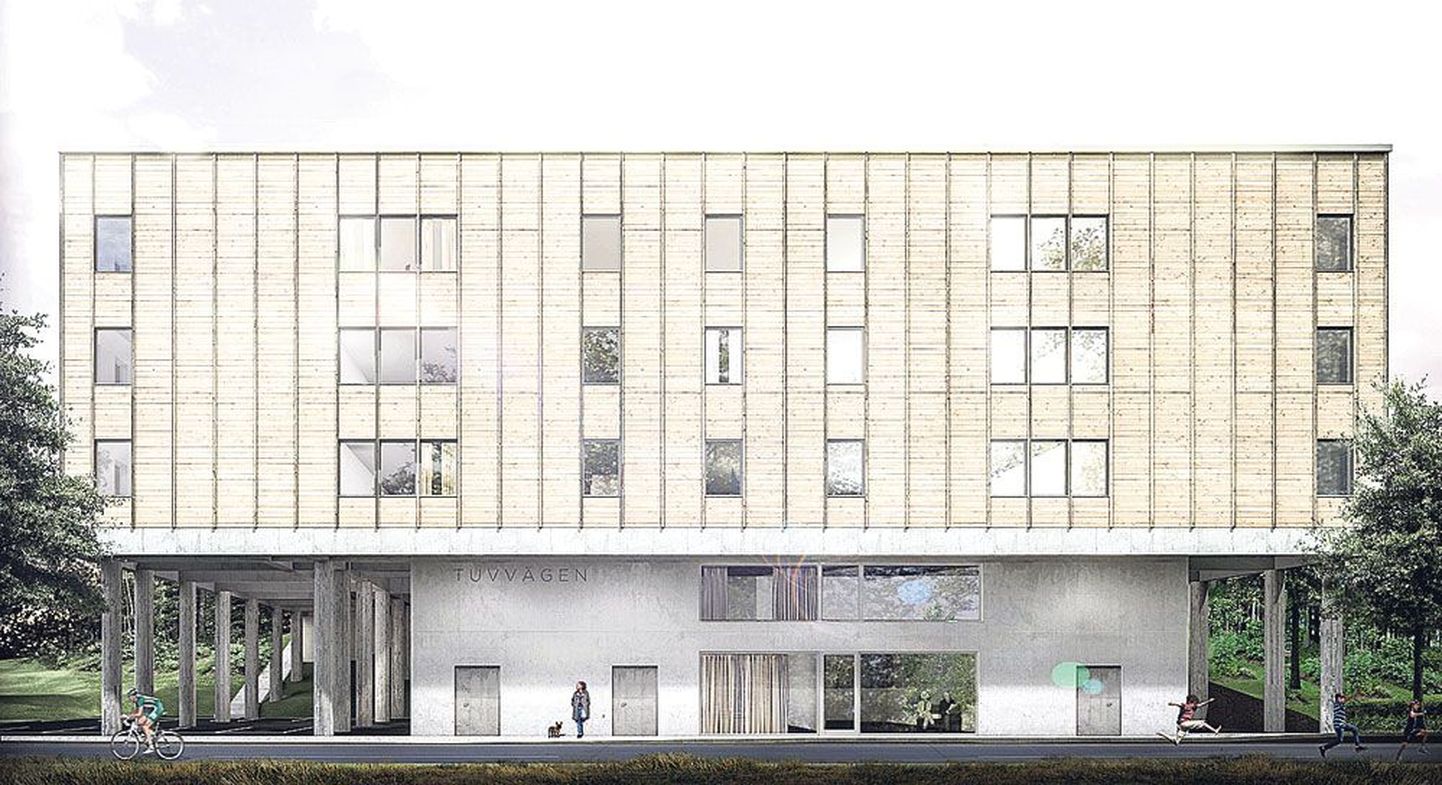 AS Kodumaja ehitab Rootsi Handenisse rajatava viiekorruselise hooldekodu kolm ülemist korrust. 