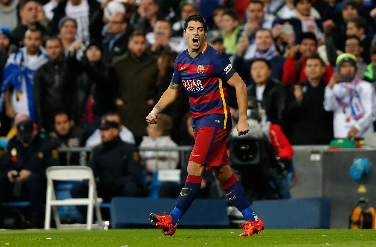 Luis Suarez lõi Reali võrku täna kaks väravat.
