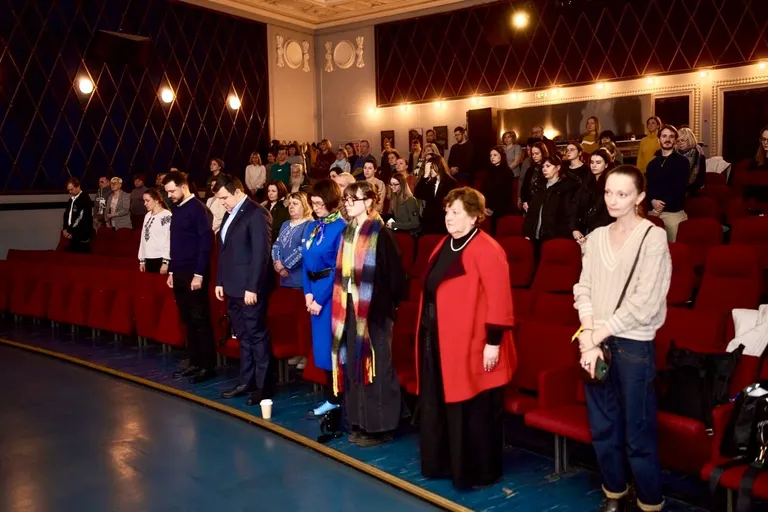 Празднование первой годовщины Украинского киноклуба в Эстонии.