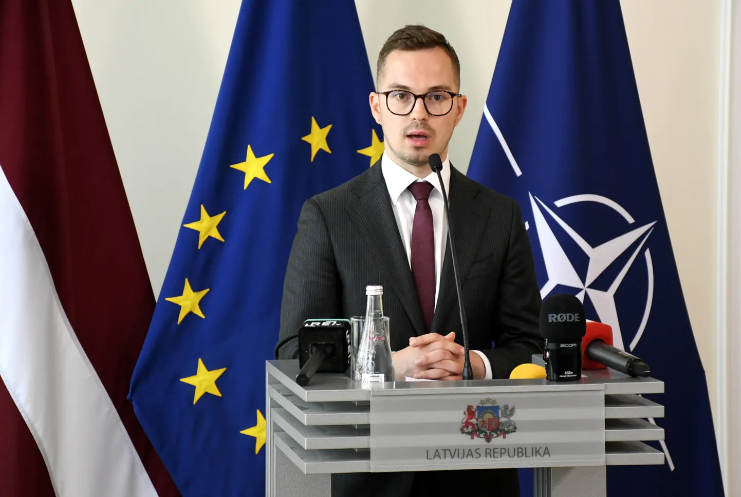 Läti keskkonna- ja regionaalarenguminister Artūrs Toms Plešs.