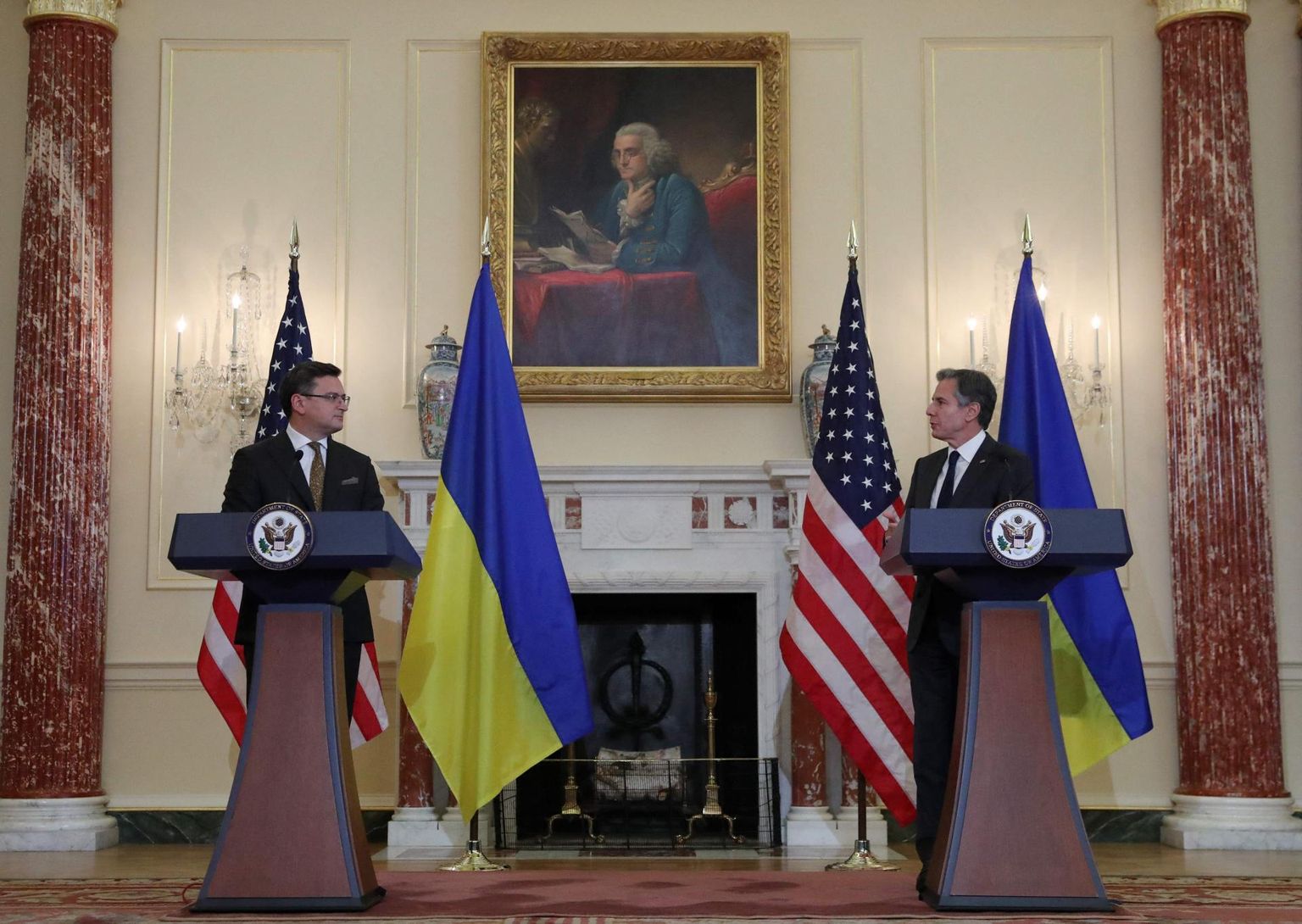 Ukraina välisminister Dmõtro Kuleba kohtus möödunud nädalal Washingtonis USA kolleegi Anthony Blinkeniga.