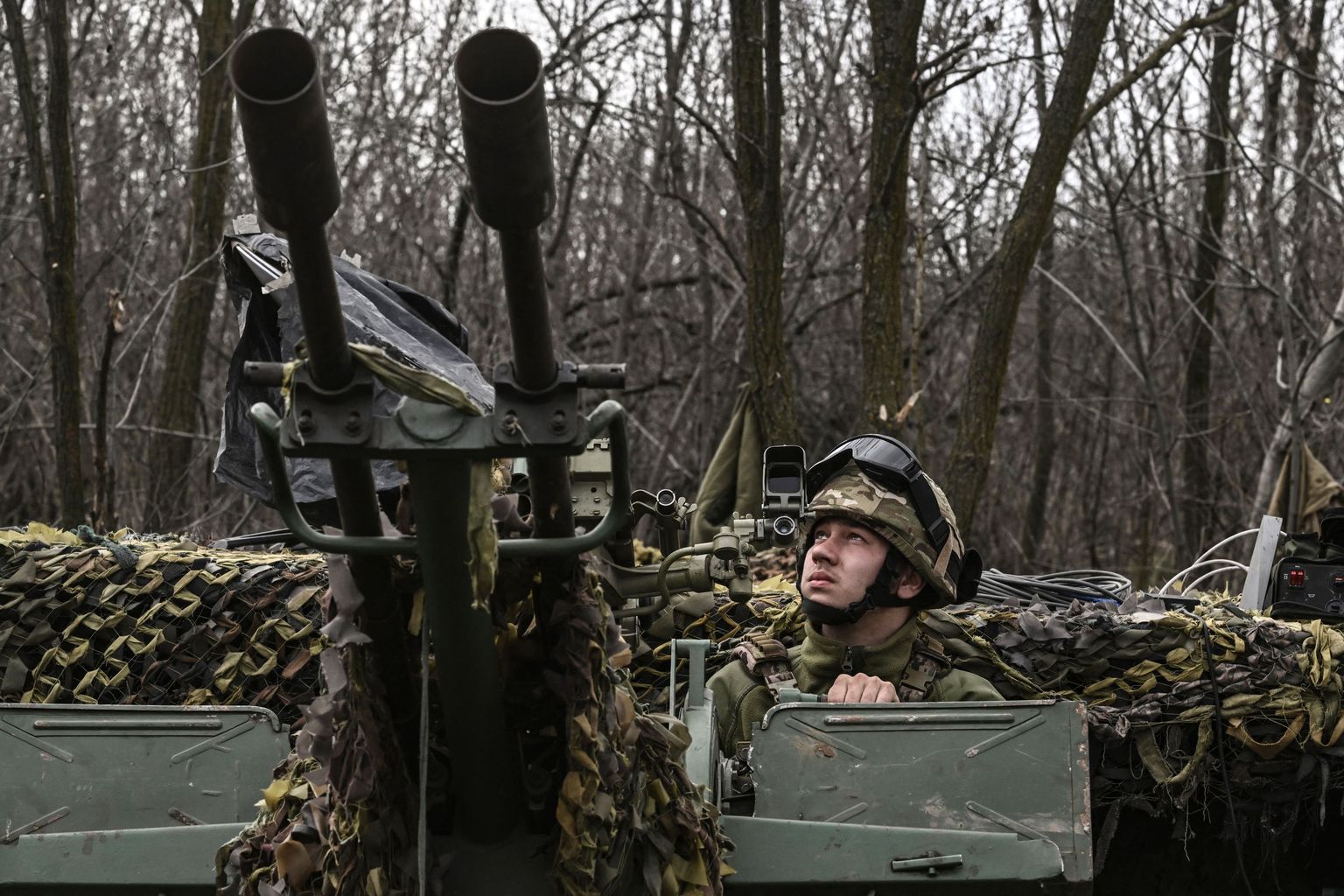 Ukraina sõdur Bahmutis 24. märtsil 2023.
