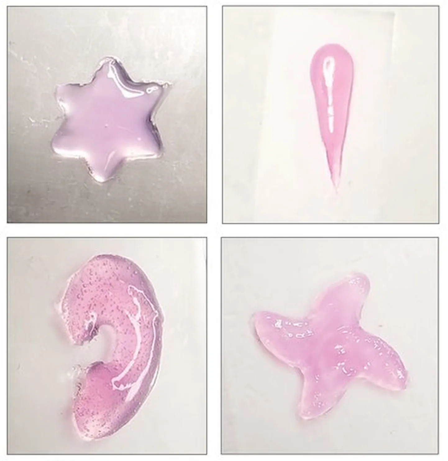 Need 3D kujundid on prinditud, kasutades uut ultrahelil põhinevat tehnoloogiat.