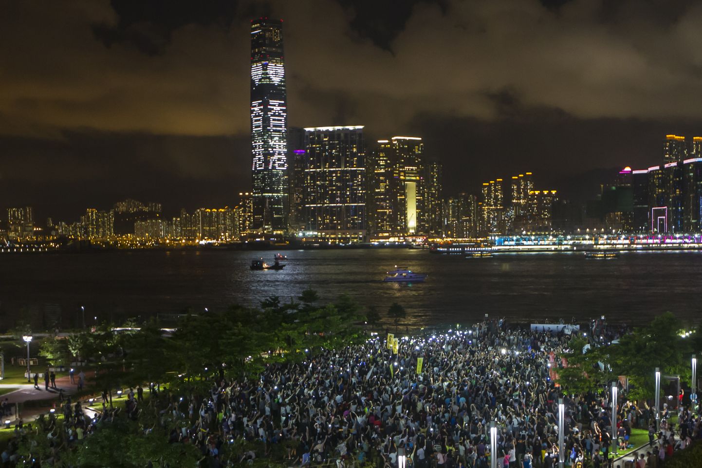 Protests Hongkongā 2014. gadā. Ilustratīvs attēls.