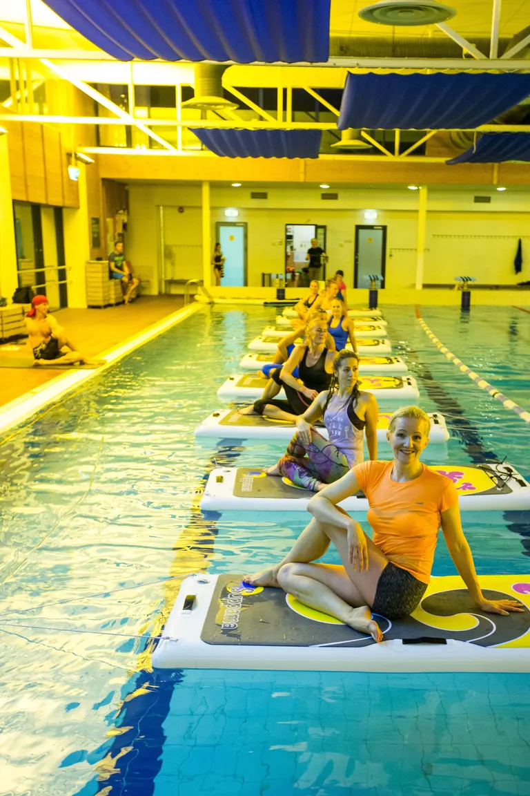 Suppama Yogafunc Aqua - kõigil osalejatel on Viimsi Spas suud kõrvuni