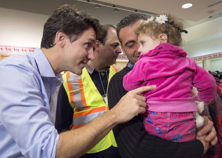 Kanada peaminister Justin Trudeau tervitas kolm aastat tagasi isiklikult Süüriasse saabunud põgenikke.