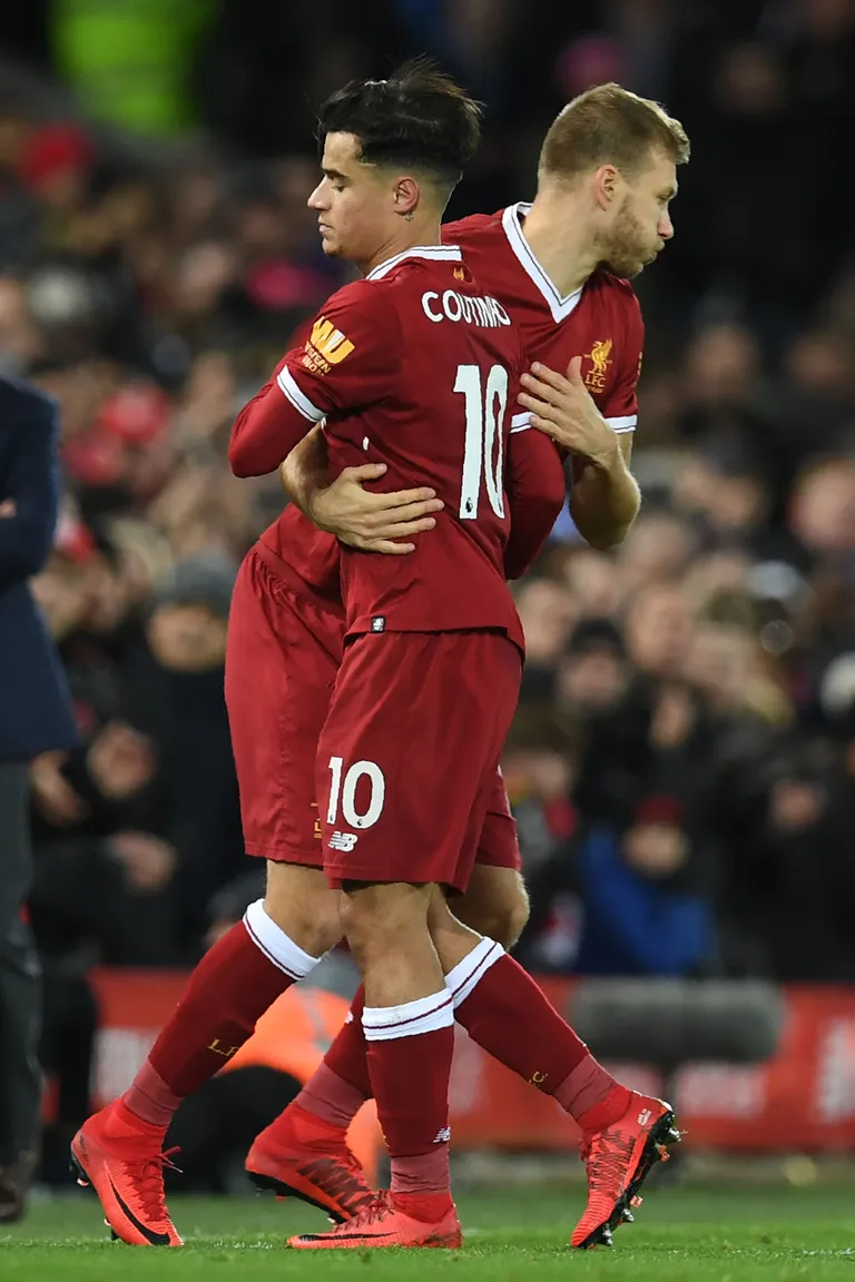 Philippe Coutinho ja Ragnar Klavan.