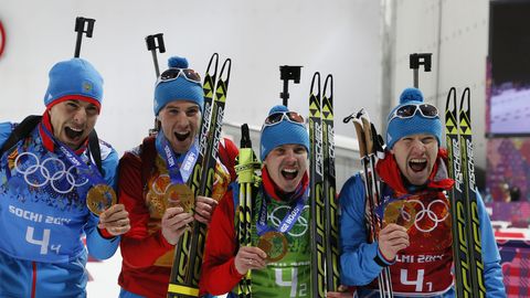 End läänemaailma pantvangiks pidanud Vene biatloniäss kaotas olümpiamedalid