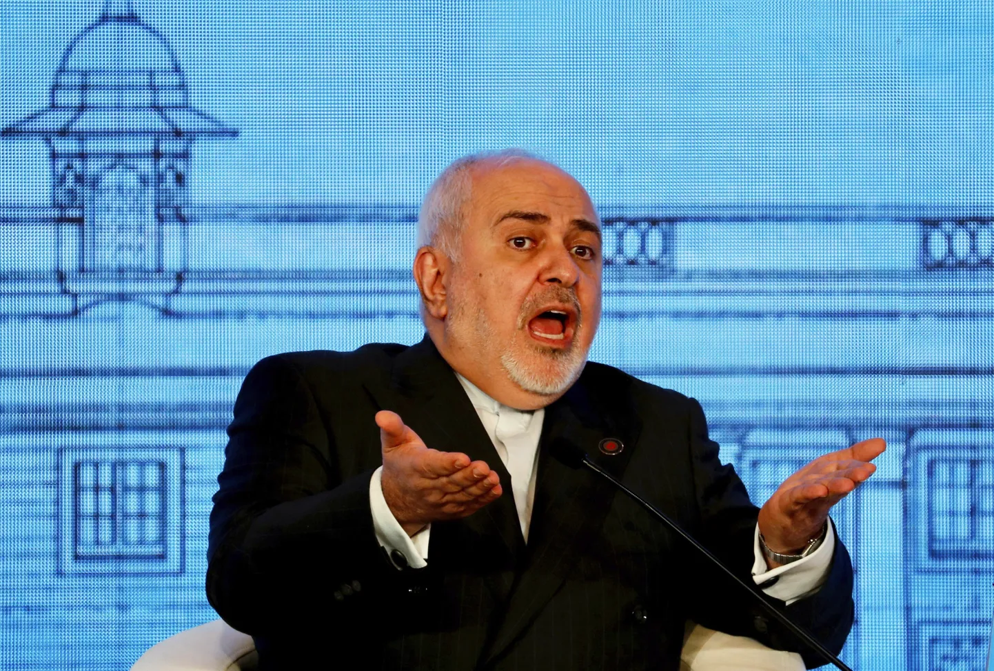 Iraani välisminister Mohammad Javad Zarif New Delhis.